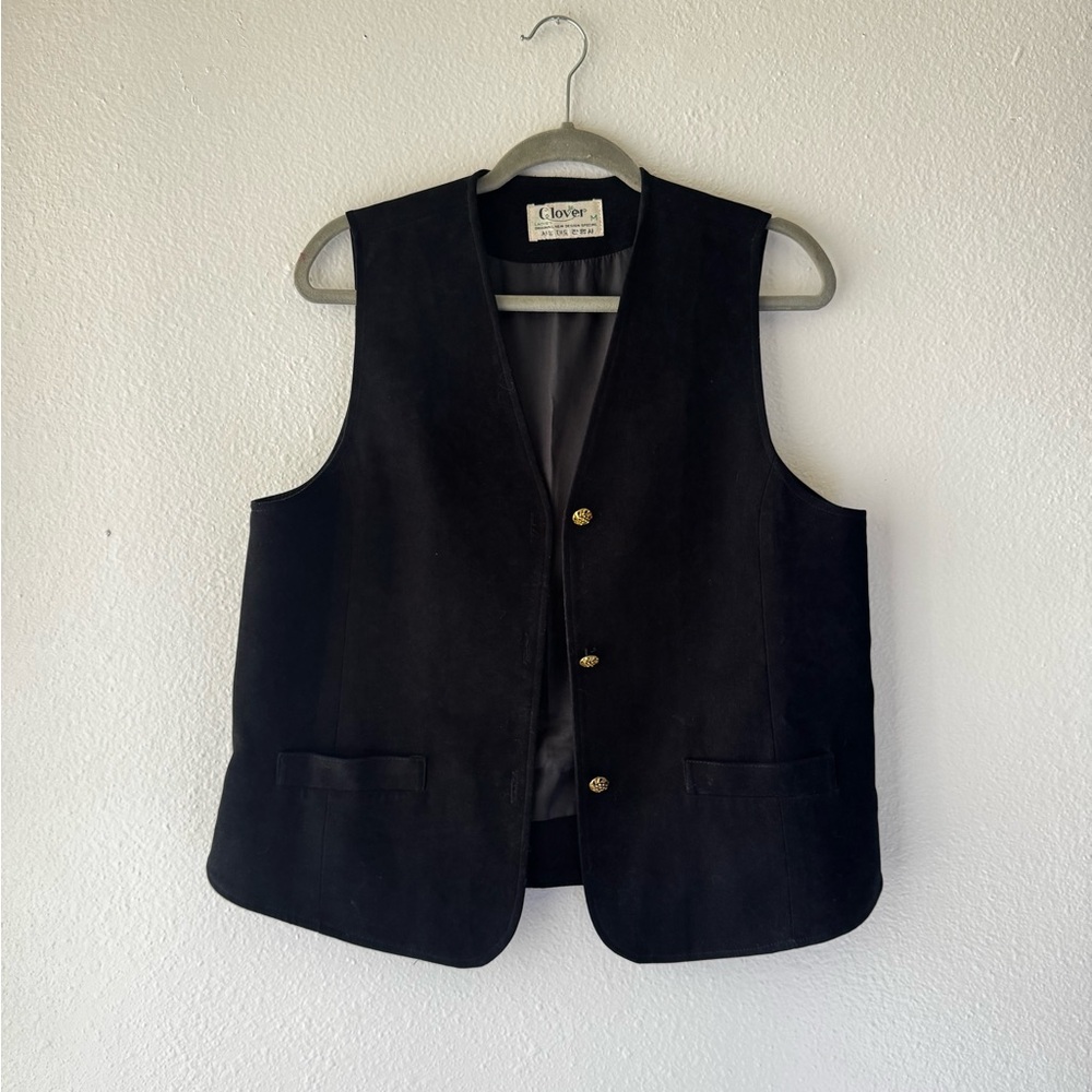 Black Suede Vest